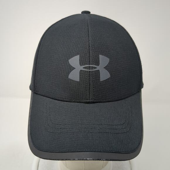Under Armour Strapback Baseball Cap Black One Size Adjustable Breathable Outdoor - Picture 2 of 9